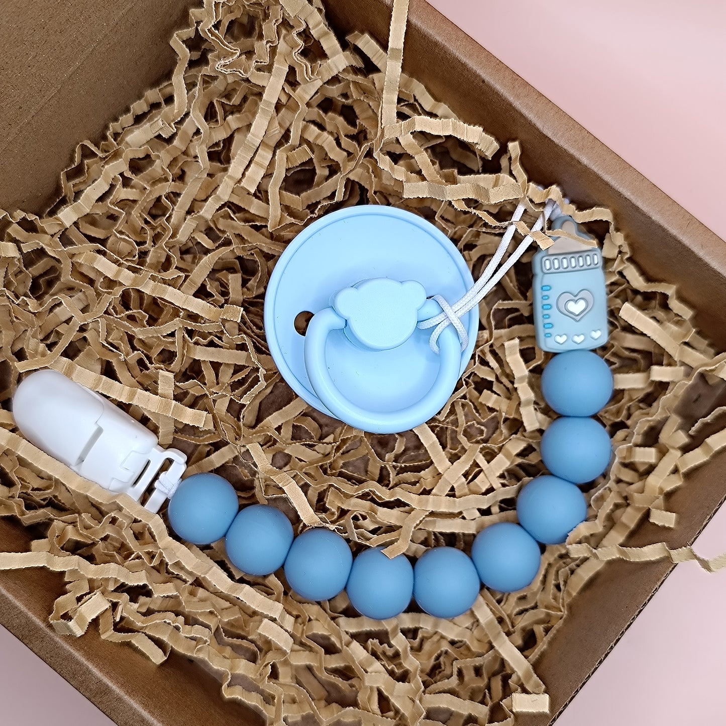 Pacifier with newborn clip