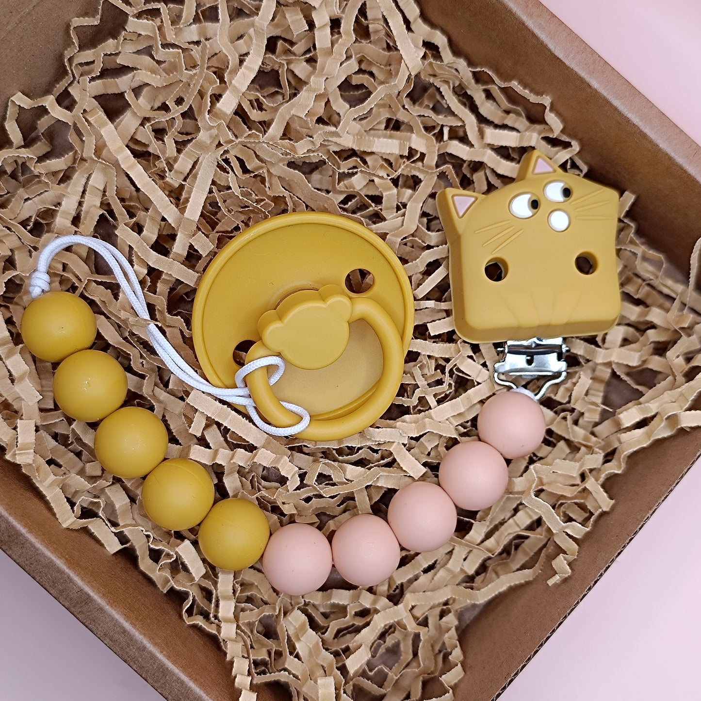 Pacifier with animal clip