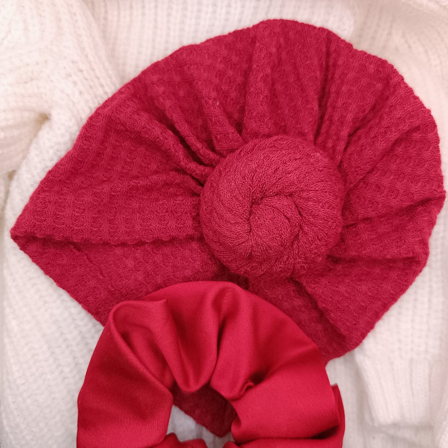 Bella baby turban passion red
