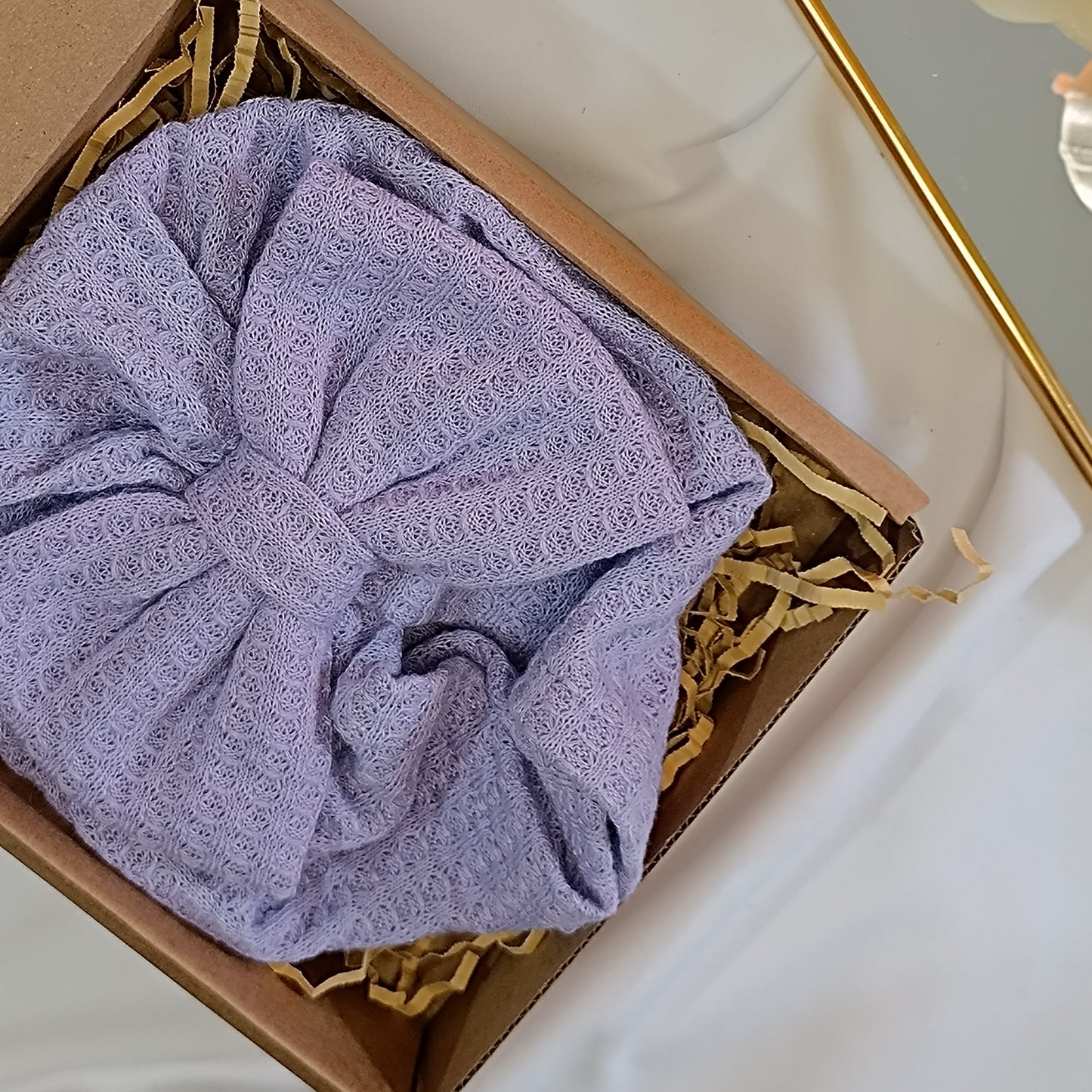 Bow baby turban Lavender