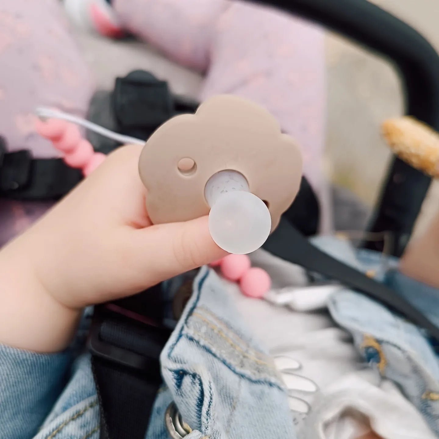 Pacifier flower clay - Μαλακή πιπίλα σιλικόνης