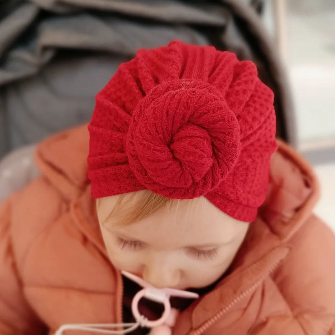 Bella baby turban passion red