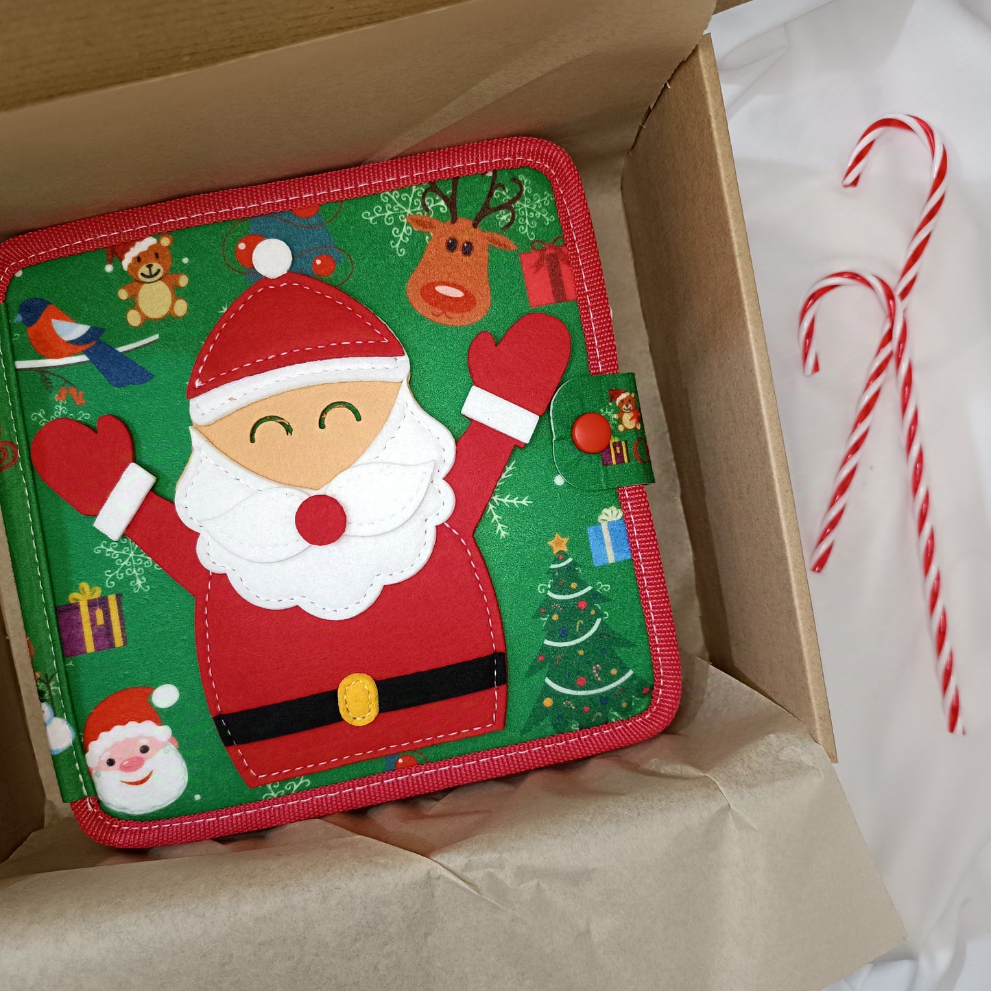 Montessori Christmas edition -υφασμάτινο βιβλίο