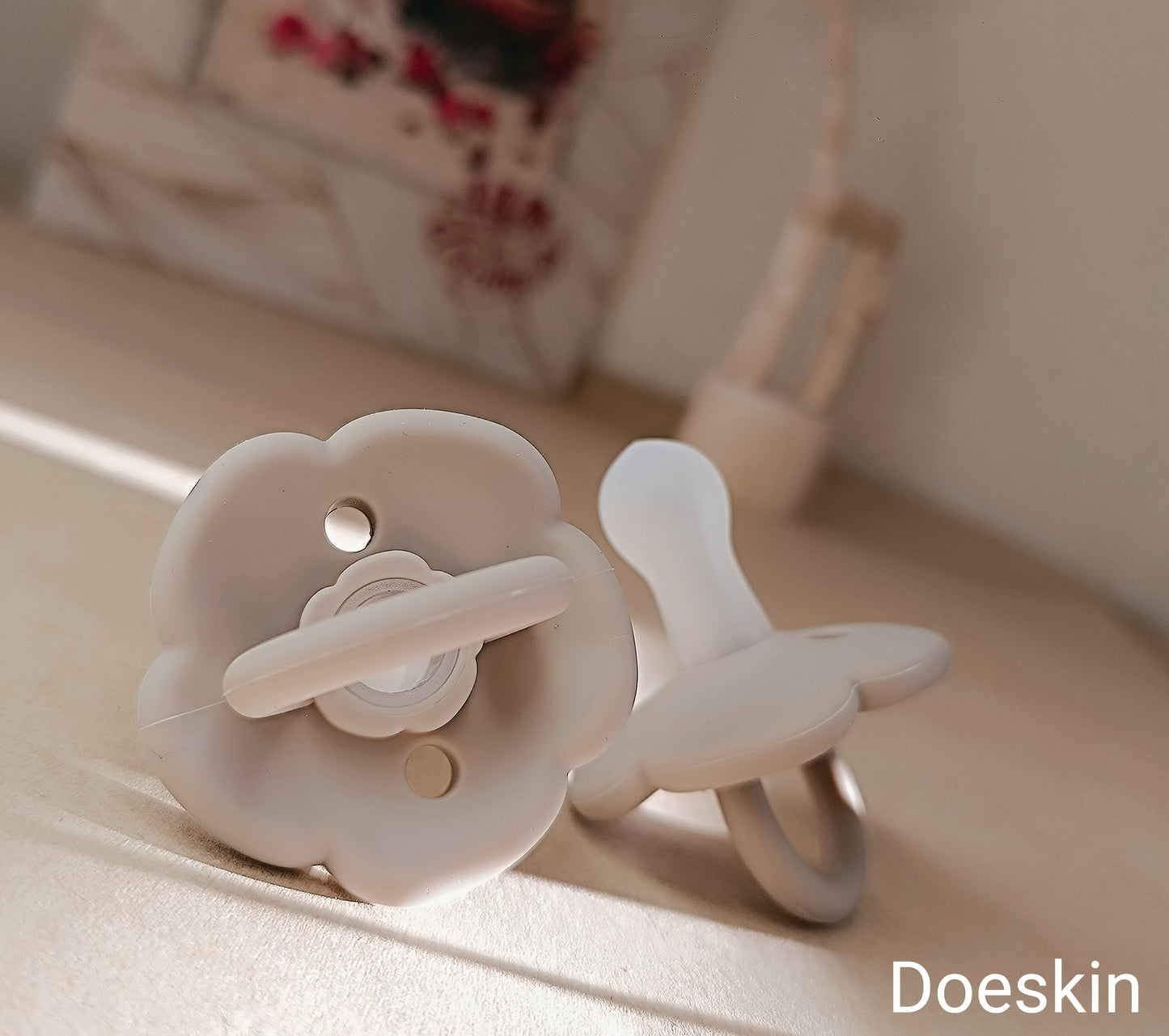Pacifier flower doeskin - Μαλακή πιπίλα σιλικόνης