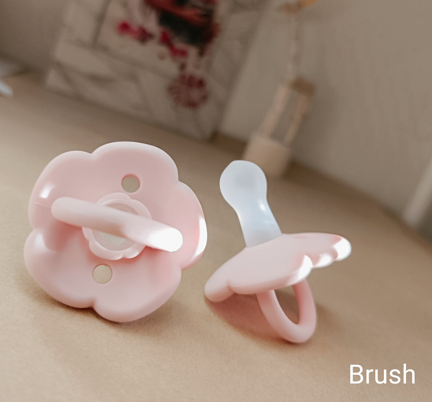 Pacifier flower brush- Μαλακή πιπίλα σιλικόνης