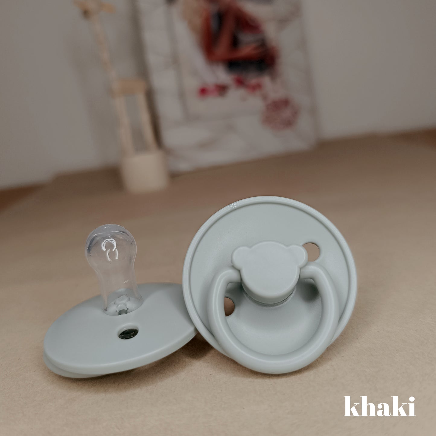 Pacifier panda- khaki