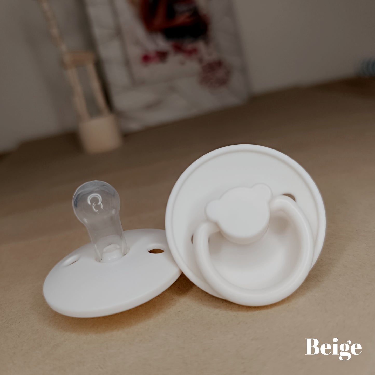 Pacifier panda- beige