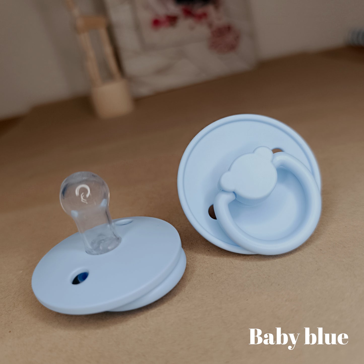 Pacifier panda- baby blue