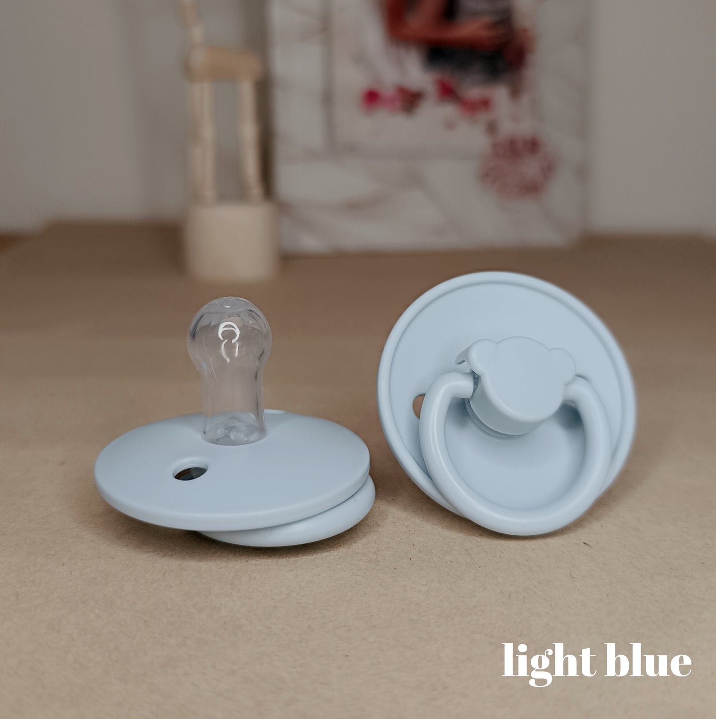 Pacifier panda - light blue