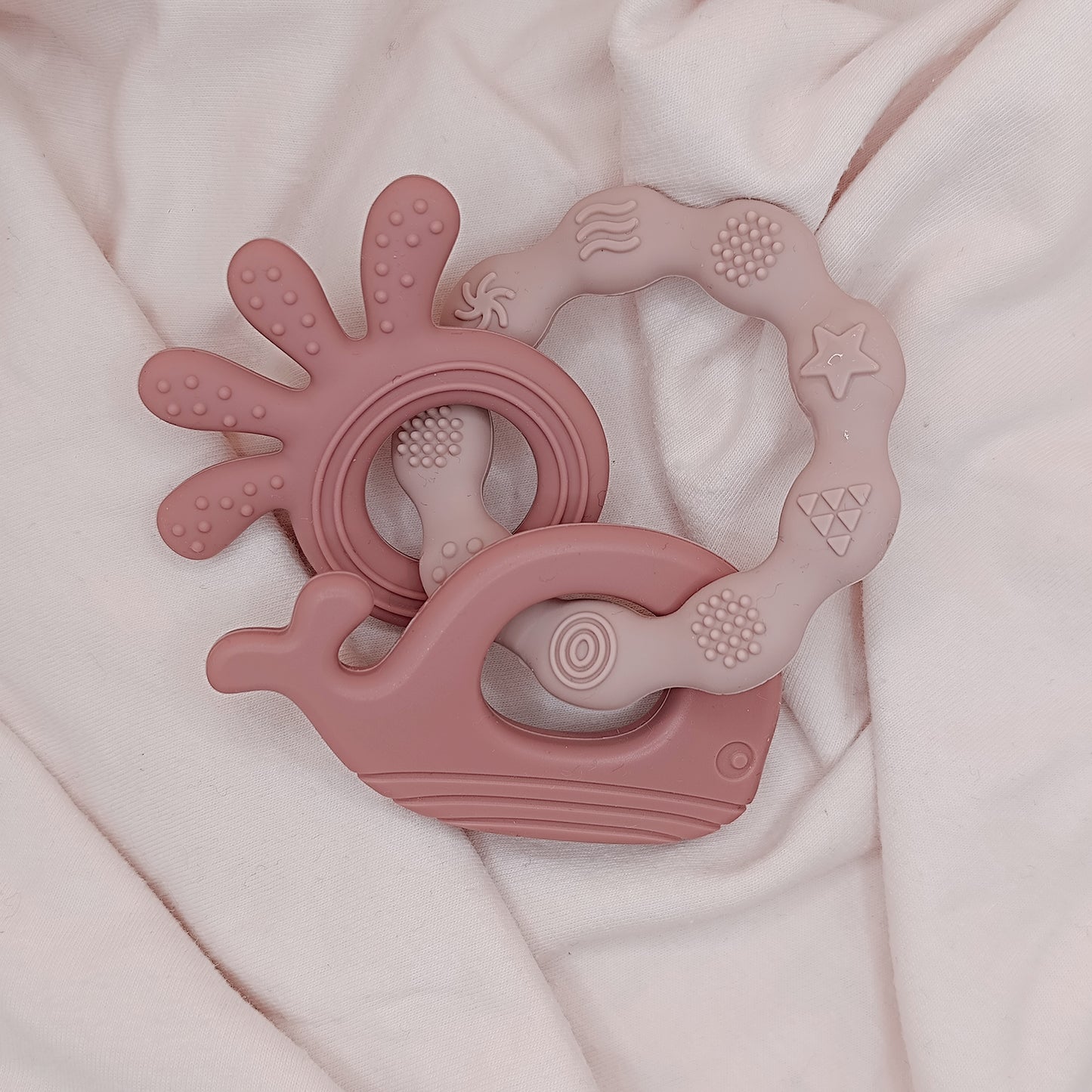 Rubber ring three piece set- μασητικό από σιλικόνη
