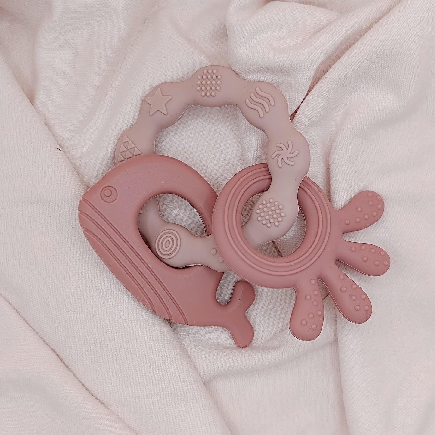 Rubber ring three piece set- μασητικό από σιλικόνη