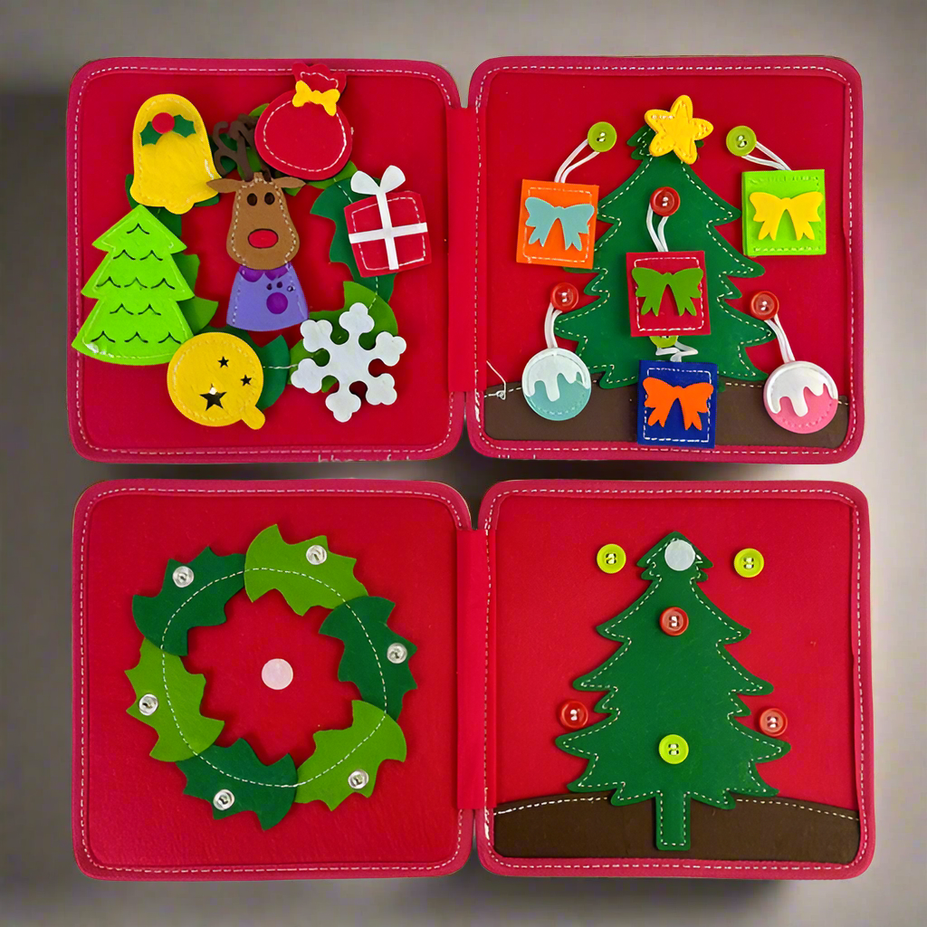 Montessori Christmas edition -υφασμάτινο βιβλίο