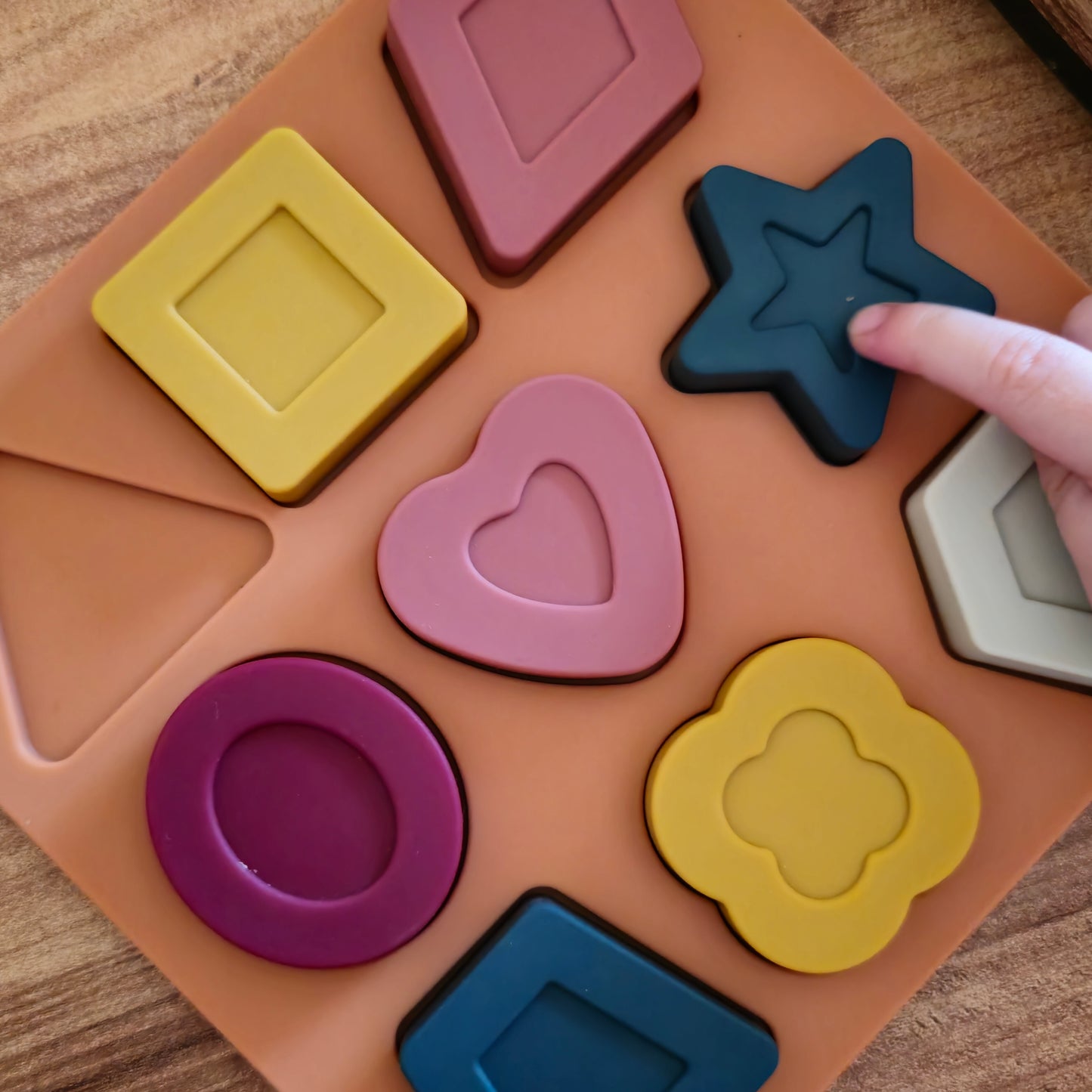 Puzzle με 9 σχήματα - παιχνίδι σιλικόνης