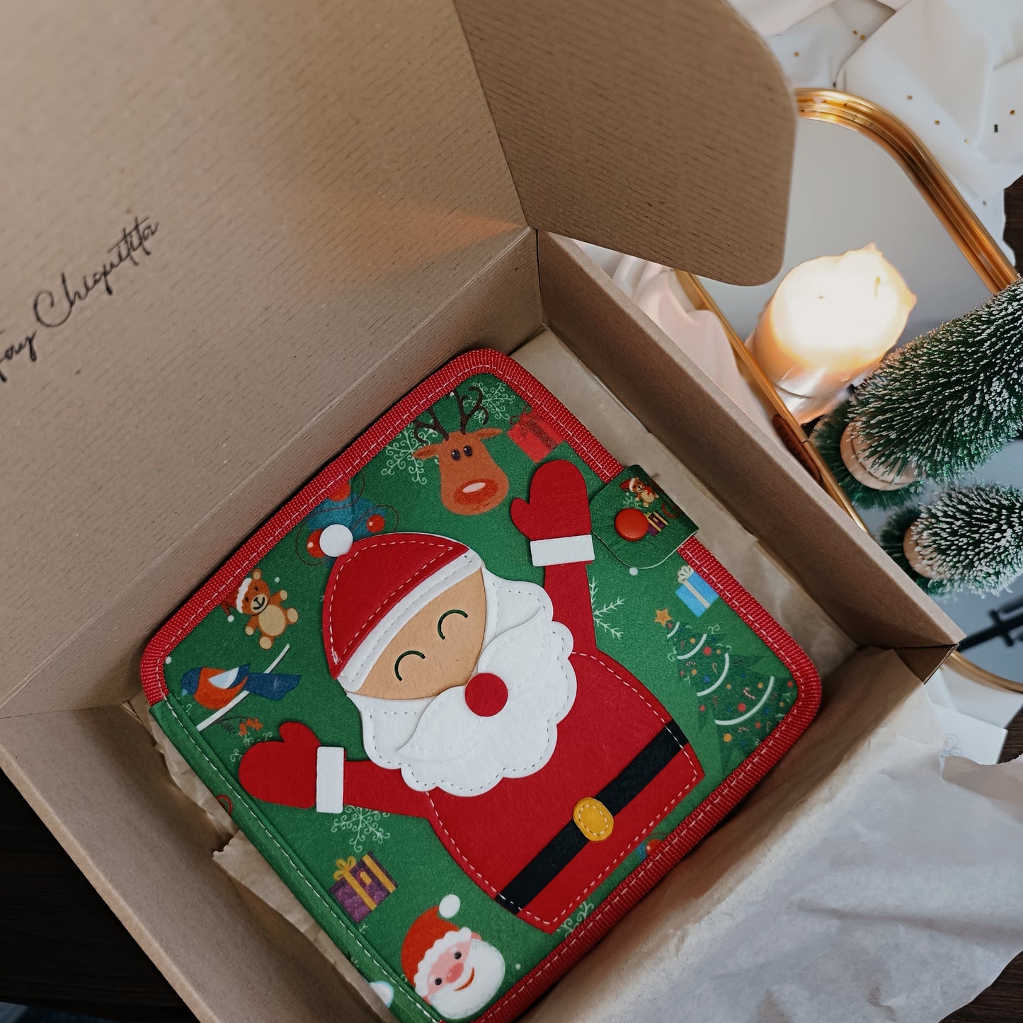 Montessori Christmas edition -υφασμάτινο βιβλίο