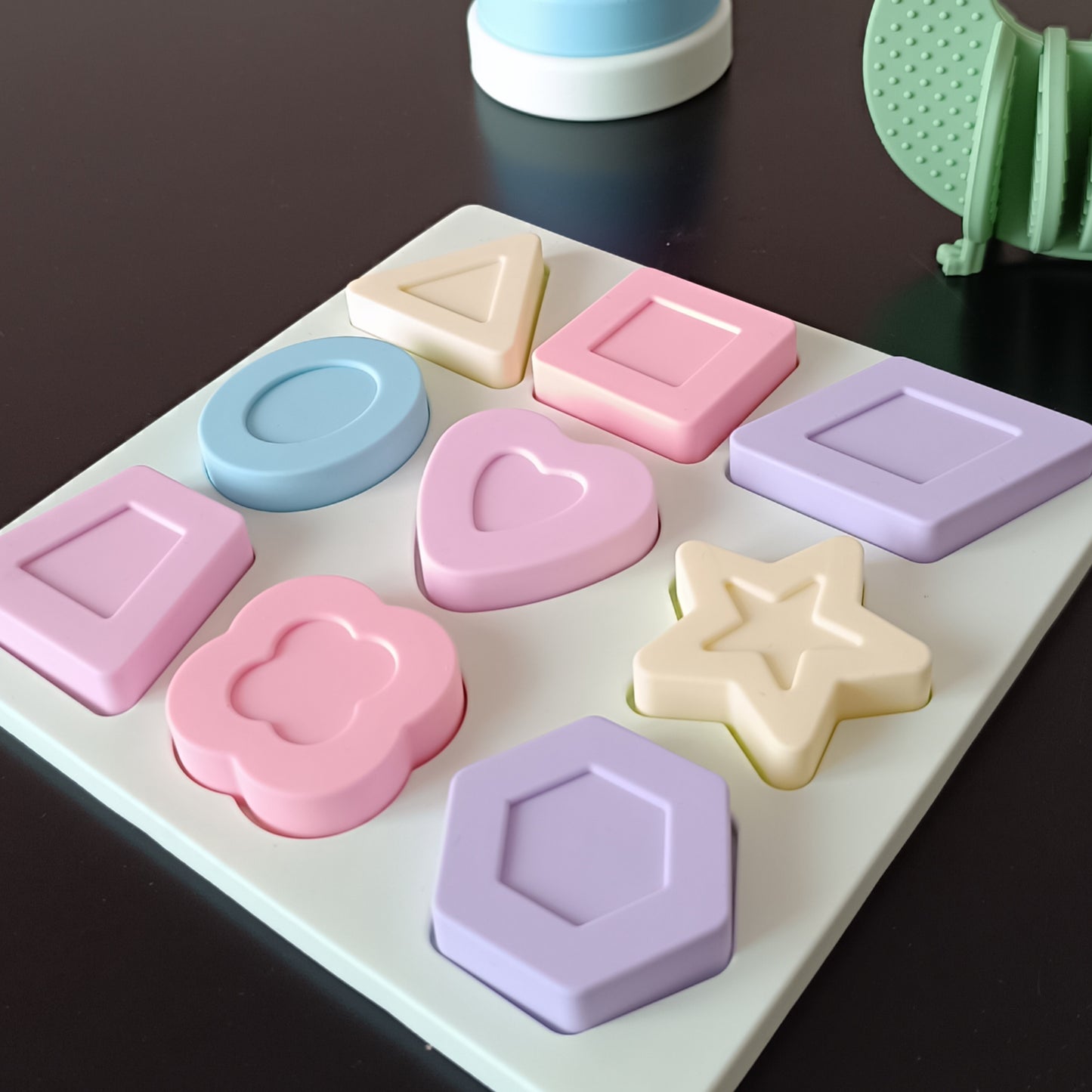 Puzzle με 9 σχήματα - παιχνίδι σιλικόνης